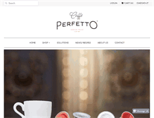 Tablet Screenshot of caffeperfetto.com